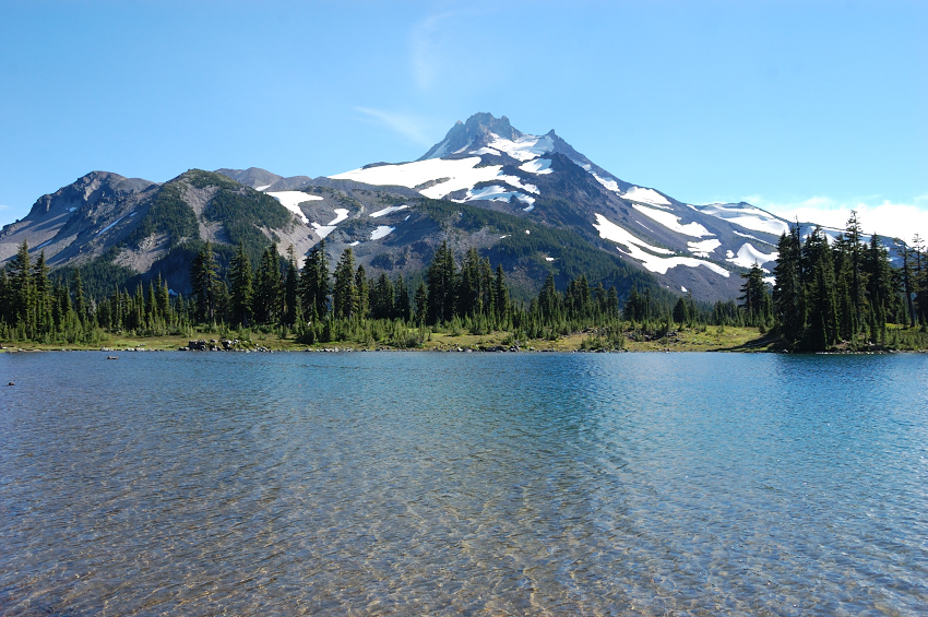 Then, we headed back around Russell Lake