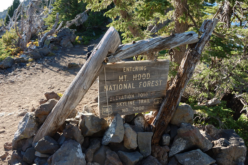 PCT crests here; we're heading a bit higher on a higher of the two summits labeled Park Butte (not the real one)