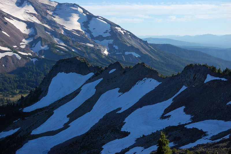 That's where I decided against walking the ridge to "real" Park Butte (the bump at the end of the ridge).