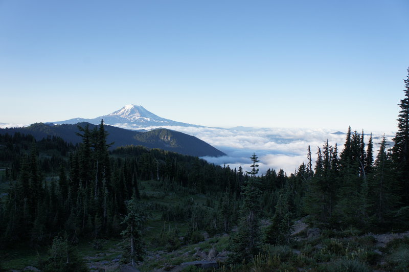 View from our campsite on Saturday morning