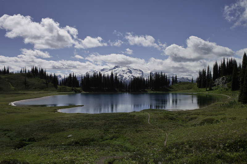 Image Lake (on calm days, there's more of an image).