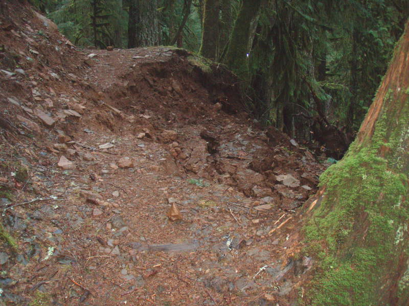 trail damage about 2 1/2 miles up